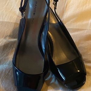 Bandolino Black 4” Slingback Heels
